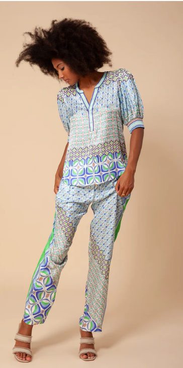 Lauretta Washed Charmeuse Top