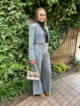 Cropped Blazer Pant Suit