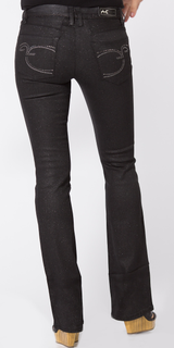 Black Sparkle Bootcut Jeans