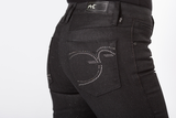 Black Sparkle Bootcut Jeans