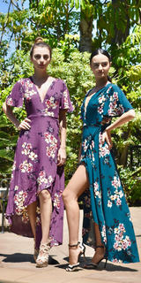 Wrap Floral Maxi Dress