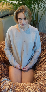 Shabby Chic Pullover Knit Sweater