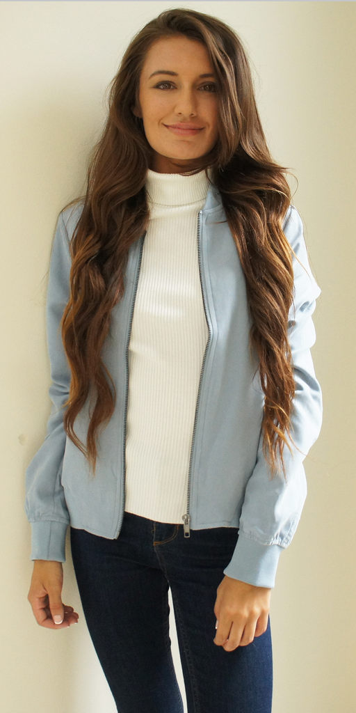 Soft Casual Bomber Jacket