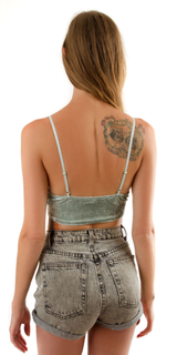 Green Velvet Bralette