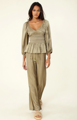 Faena Solid Silk Pant