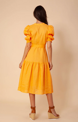 Colette Solid Linen Dress
