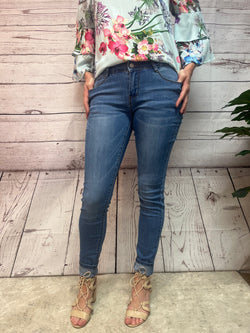 389 Denim Medium Blue Wash Skinny Jeans