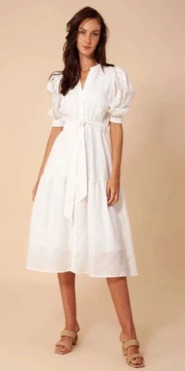Colette Solid Linen Dress