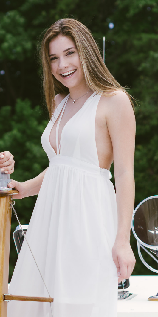 Strappy Chiffon Maxi Dress Posh At Play