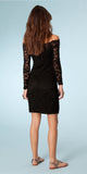 Black Off The Shoulder Lace Dress