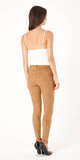 Camel Brown Ultra Suede Skinny Pants
