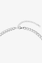 925 Sterling Silver Chain Necklace - Silver & 18K Gold Plated