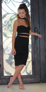 Sleeveless Cut Out Cocktail Dress