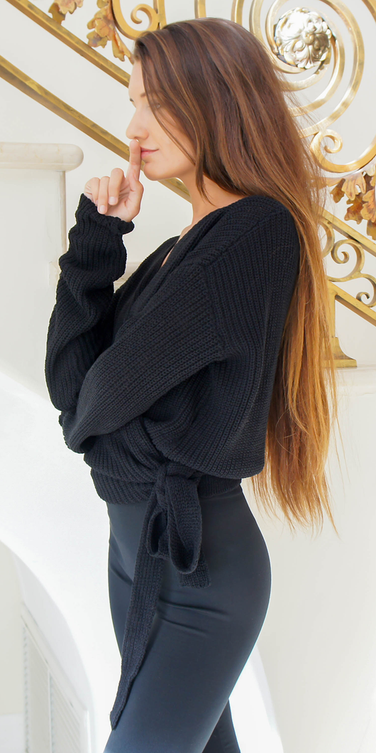 Tie Knit Sweater – Posh At Play