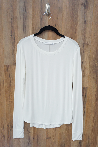 Off White Essential Long Sleeve Knit Top