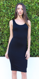 Black Cut Out Back Bodycon Dress