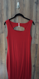 Red Cut Out Back Bodycon Dress