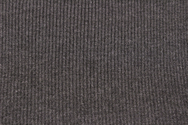 Gray Long Sleeve Ribbed Knit Turtleneck