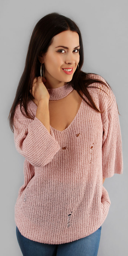 Shabby Pullover Knit Sweater