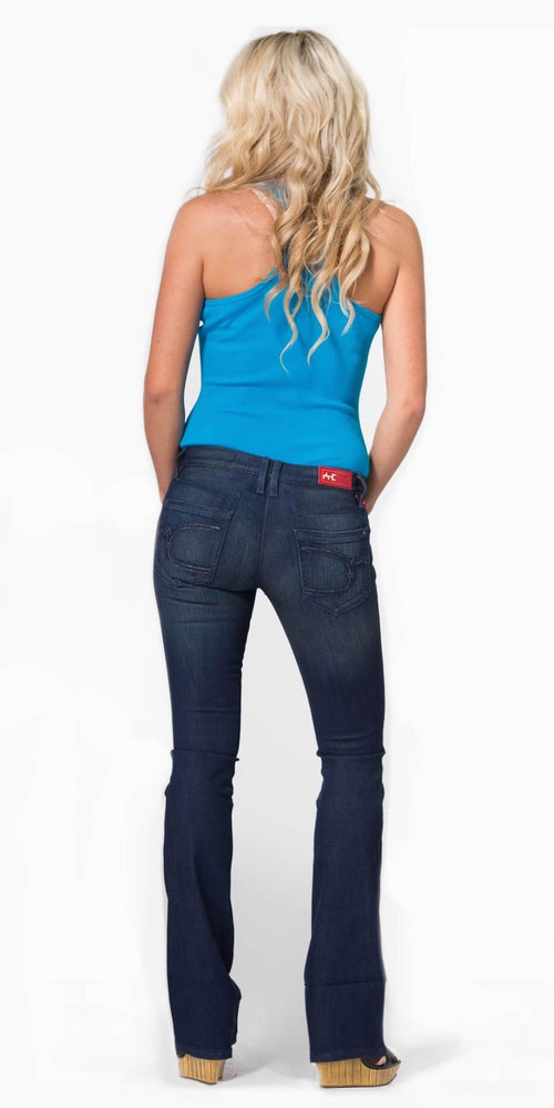Medium Wash Blue Boot Cut Jeans