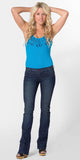 Medium Wash Blue Boot Cut Jeans