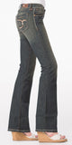 Faded Wash Bootcut Jeans
