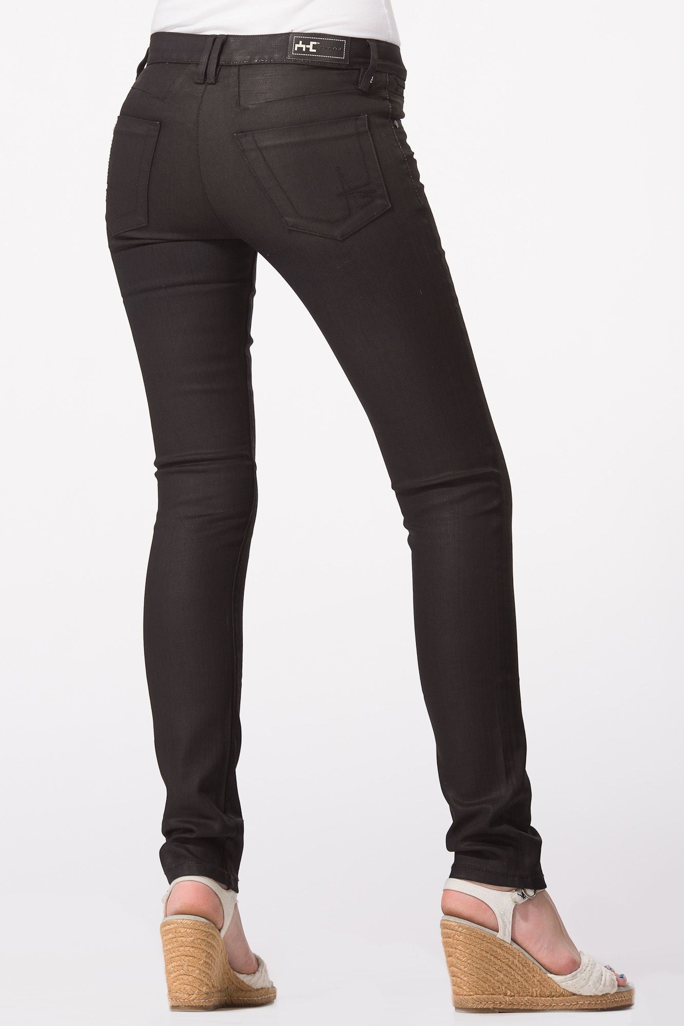 Coated Black Skinny Jeans – Posh At Play