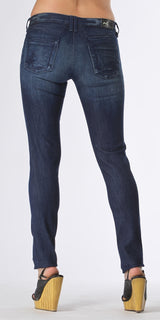 Distressed Blue Skinny Jeans