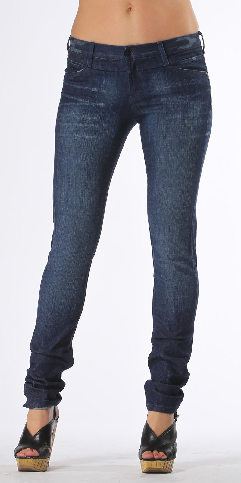 Distressed Blue Skinny Jeans – Posh At Play
