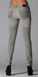 Stretch Light Grey Skinny Jeans 