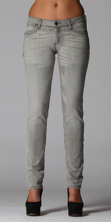 Faded Grey Skinny Jeans
