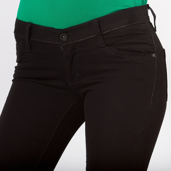 Black Soft Cotton Skinny Jeans